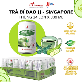 Chính hãng Thùng Trà Bí Đao JJ 24 Lon x 300ml - Thương hiệu Singapore