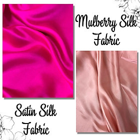 Vải Lụa Tơ Tằm satin màu hồng nude may áo dài #mềm#mượt#nhẹ#thoáng, dệt thủ công, khổ rộng 90cm