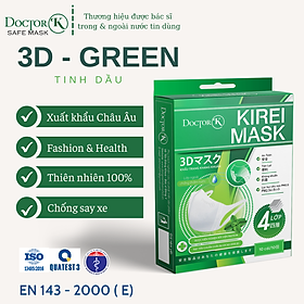 < 1 HỘP 10 CÁI> KHẨU TRANG 3D MASK NGƯỜI LỚN - có mùi thơm bạc hà, chống say xe hiệu quả - Doctor K