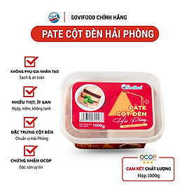 Pate Cột Đèn Hải Phòng Sovifood - Pate Tươi, Không Phụ Gia, Hộp Lớn Tiện Lợi Cho Gia Đình, Nhà Hàng - 1KG