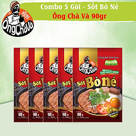 Combo 5 Gói Sốt Bò Né Ông Chà Và 90g Sizzling Beef Steak Sauce