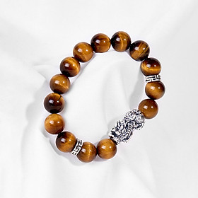 Vòng tay đá thiên nhiên phối tỳ hưu bạc - Ngọc Quý Gemstones