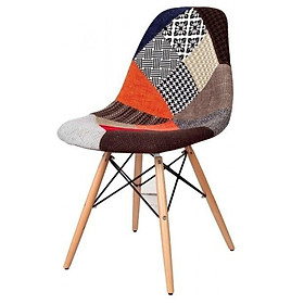 Hình ảnh Ghế Eames DAW Fabric thổ cẩm chân gỗ