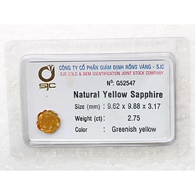Mua Hoa hồng sapphire vàng tự nhiên kiểm định thiên nhiên