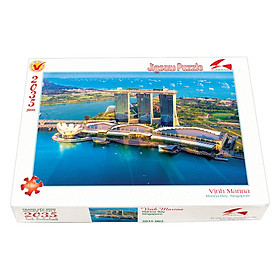 Tranh xếp Hình Tia Sáng  Vịnh Marina Tia Sáng (2035 Mảnh Ghép)