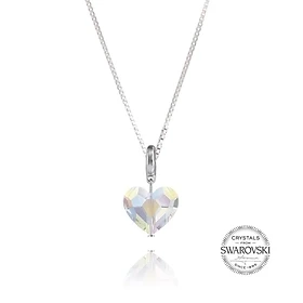 Dây Chuyền Swarovski Pave Trái Tim Lấp Lánh