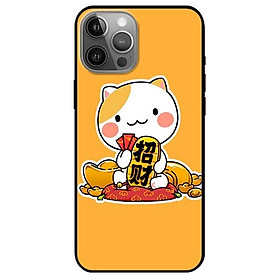 Ốp lưng dành cho Iphone 12 Mini - Iphone 12 - Iphone 12 Pro - Iphone 12 Pro Max mẫu Mèo Và Thỏi Vàng