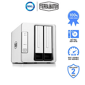 Thiết bị lưu trữ DAS Terra Master D2-310 USB 3.1 Type-C - 2 khay ổ cứng Hàng chính hãng