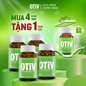 Combo 4 hộp OTIV bổ não 30 viên tặng 1 hộp 15 viên