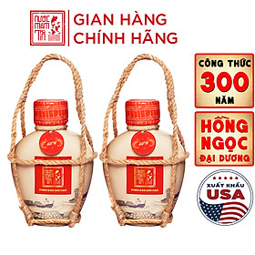 Đặc Sản Phan Thiết - Combo 2 Bình Gốm Nước Mắm Tôm Biển 60N