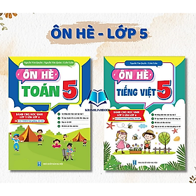 Sách Combo Ôn Hè Lớp 5 (Toán + Tiếng Việt)