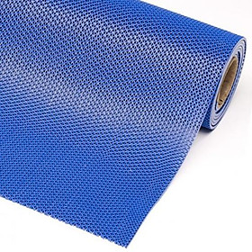 Thảm nhựa lưới chống trơn màu xanh dương khổ 90cm
