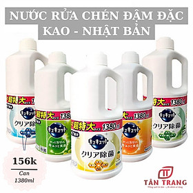 Nước Rửa Chén Đậm Đặc KAO Nhật Bản Hương Trà xanh 1380ml