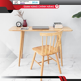 Mua BÀN LÀM VIỆC GỖ HÀN QUỐC LẮP RÁP MWFURNITURE - SLIM TABLE NONE LINE - NATURAL