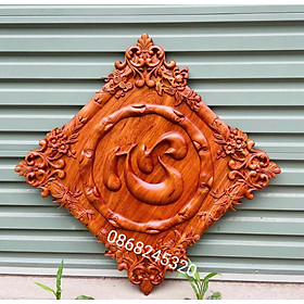 Mua Tranh chữ tâm bằng gỗ hương đá kt 55×55×4cm