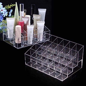 Mua Khay đựng son  mỹ phẩm 24 ô trong suốt tiện dụng  gọn gàng
