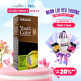 Nhuộm Phủ Bạc Cao Cấp Lavox 60ml x 2 - L4 - Nâu Cà Phê