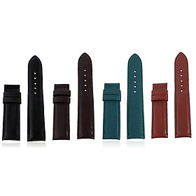 HC8129-30-31-32 - Dây đồng hồ Huy Hoàng da bò size 22, 24, 26 màu đen, nâu đất, xanh lá, nâu đỏ