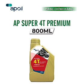 Nhớt xe số AP Super 4T Premium - 15W40_Dung tích 0.8L và 1L