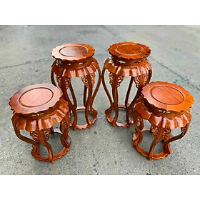 Mua Đôn sen gỗ hương đá kích thước cao 80 cm đường kính mặt 33 cm.