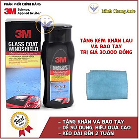 Dung Dịch Chống Bám Nước Kính Xe '3M Glass Coat Windshield 08889 (200ml)