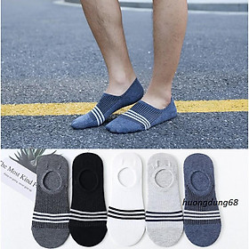 Tất Nam Cotton Cổ Thuyền Mùa Hè Chống Trượt  Hàng Loại Đẹp.