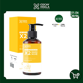 Gel vệ sinh phụ nữ X2 Nano Nghệ Cocayhoala Giảm Mùi Hôi - Giảm Ngứa - Giảm Khí Hư 150ml