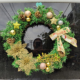 Mua Vòng Hoa Trang Trí Noel D16 Size 40cm Vòng Nguyệt Quế Giáng Sinh