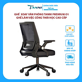 Hình ảnh Ghế Xoay Văn Phòng TANNI Premium 01, Ghế Làm Việc Công Thái Học Cao Cấp