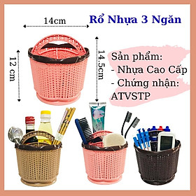 Mua Rổ Tròn Hoa Có Quai Bằng Nhựa Đựng Bút Viết  Đựng Đũa  Đựng Hũ Gia Vị Tiện Lợi