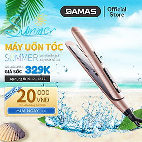 Máy Uốn Tóc Và Duỗi Tóc Tạo Kiểu DAMAS D578A -  Ép, là thẳng, uốn cụp, làm xoăn đa năng tiện lợi dễ dàng sử dụng - Hàng Chính Hãng