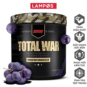 Redcon1 Total War- Pre Workout, Tăng Năng Lượng, Sức Bền & Sự Tập Trung