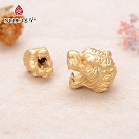 Charm bạc đầu sưu tử xỏ ngang - Ngọc Quý Gemstones