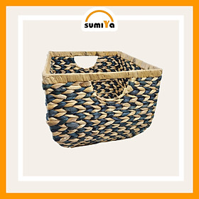 Mua Giỏ lục bình chữ nhật đan xương cá hoa văn
