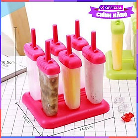 Mua Bộ Khuôn Vouller Làm Kem Tại Nhà  6 Que - Tặng Muỗng Ăn Inox ( Giao Màu Ngẫu Nhiên ) - Hàng Chính Hãng