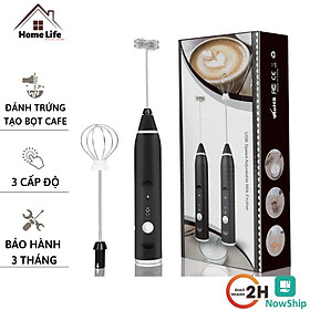 Mua Máy Đánh Trứng 3 Tốc Độ - Máy Đánh Trứng Và Tạo Bọt Cafe Sử Dụng Pin Sạc USB Thông Minh