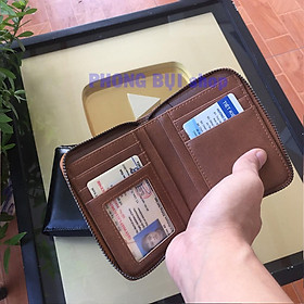 Ví Nam Da Thật Mini Dáng Sang Trọng Nhiều Ngăn Đựng Giấy Tờ