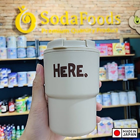 Cốc giữ nhiệt Here Inomata 320m có nắp xoay để đậy kín giữ nhiệt & đảm bảo an toàn vệ sinh - Hàng nội địa Nhật Bản |#Made in Japan