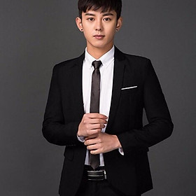 Bộ Vest nam Hàn Quốc phong cách, mốt trẻ (áo vest + quần + cà vạt nơ)
