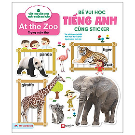 Sách Trong vườn thú - Bé vui học tiếng anh cùng Sticker