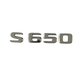 Decal tem chữ S650 dán đuôi xe dành cho ô tô Mercedes Maybach
