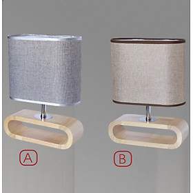 Mua Đèn ngủ  đèn đọc sách để bàn đế gỗ trang trí phòng ngủ và phòng khách DB 2401