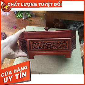 Mua Khay bánh kẹo lục giác mặt kính sang trọng - GỖ HƯƠNG CAO CẤP