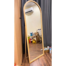 Mua Gương toàn thân khung gỗ treo tường  gương mái vòm nịnh dáng giá rẻ kích thước 45x120cm KG0001