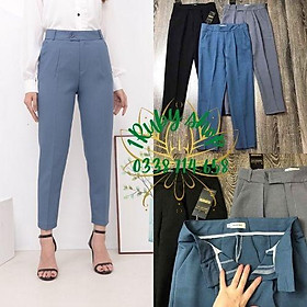 Quần Baggy Nữ M-A-N-G-OOFRRESHIPQuần Tây Nữ Cạp Cao Form Chuẩn Chất Vải Trượt Thái Không Nhăn