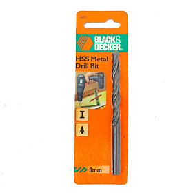 Mũi khoan sắt HSS Black & Decker A8077 8mm