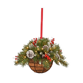 Flower Basket Wreath Decor Spring Summer Wreath for Christmas Tree Home Wall