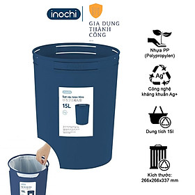 Mua Thùng Rác mini   Nhựa Tròn Inochi 15 Lít Màu Rất Đẹp Làm Sọt Rác Văn Phòng  Khách Sạn  Đựng Rác Gia Đình SR15L