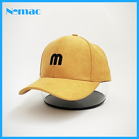 Nón kết/ Mũ lưỡi trai kaki nhung thêu chữ M Unisex Nomac NON0269