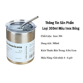 Mua  HCM  Bình Giữ Nhiệt - Hàng loại 1 - Chất liệu Inox 304 Có Tặng Kèm Ống Hút Dung Tích Từ 300ML Đến 600Ml Phong Cách Hiện Đại